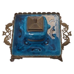 Théodore Deck (1823-1891), French. Archaic Chinese Style Inkwell, circa 1870