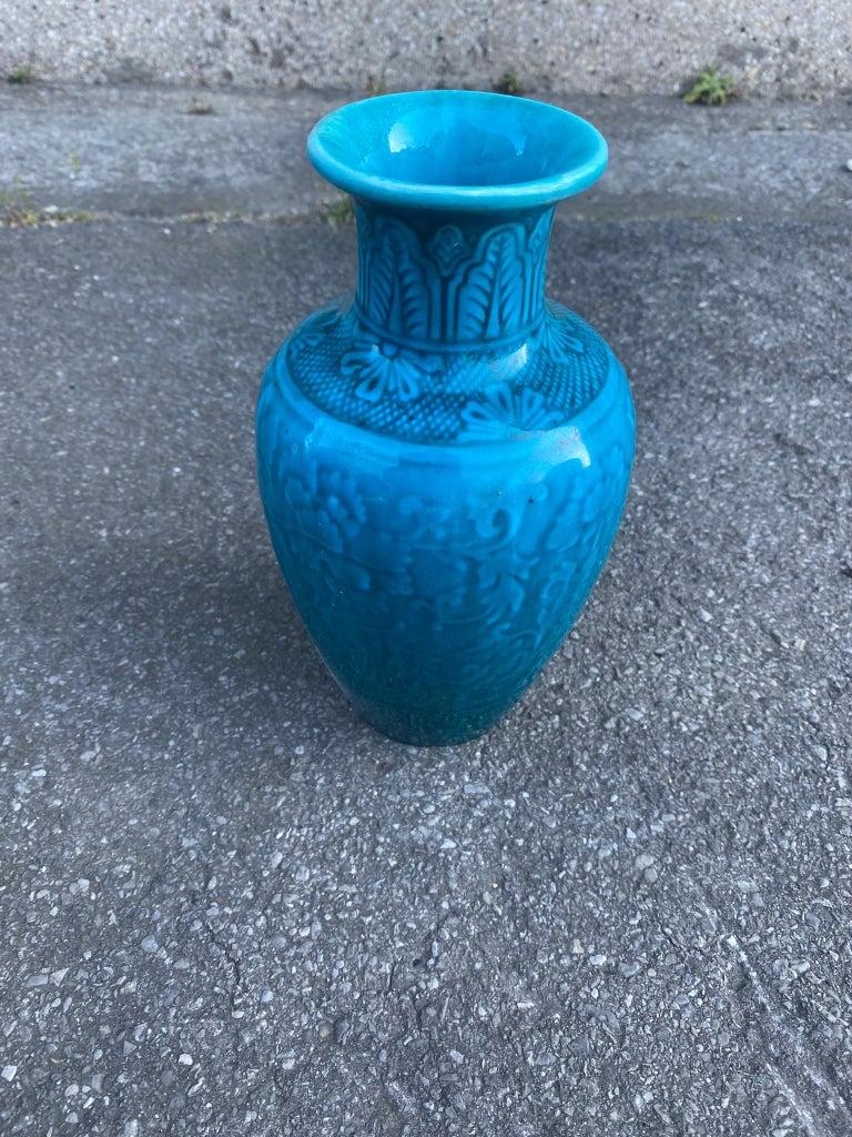 Francese Théodore Deck, Vaso in ceramica, firmato, 1870 circa in vendita