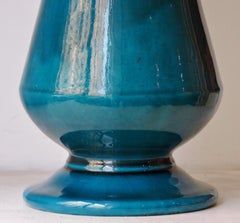 Théodore Deck Faience Blue Persian Baluster Vase