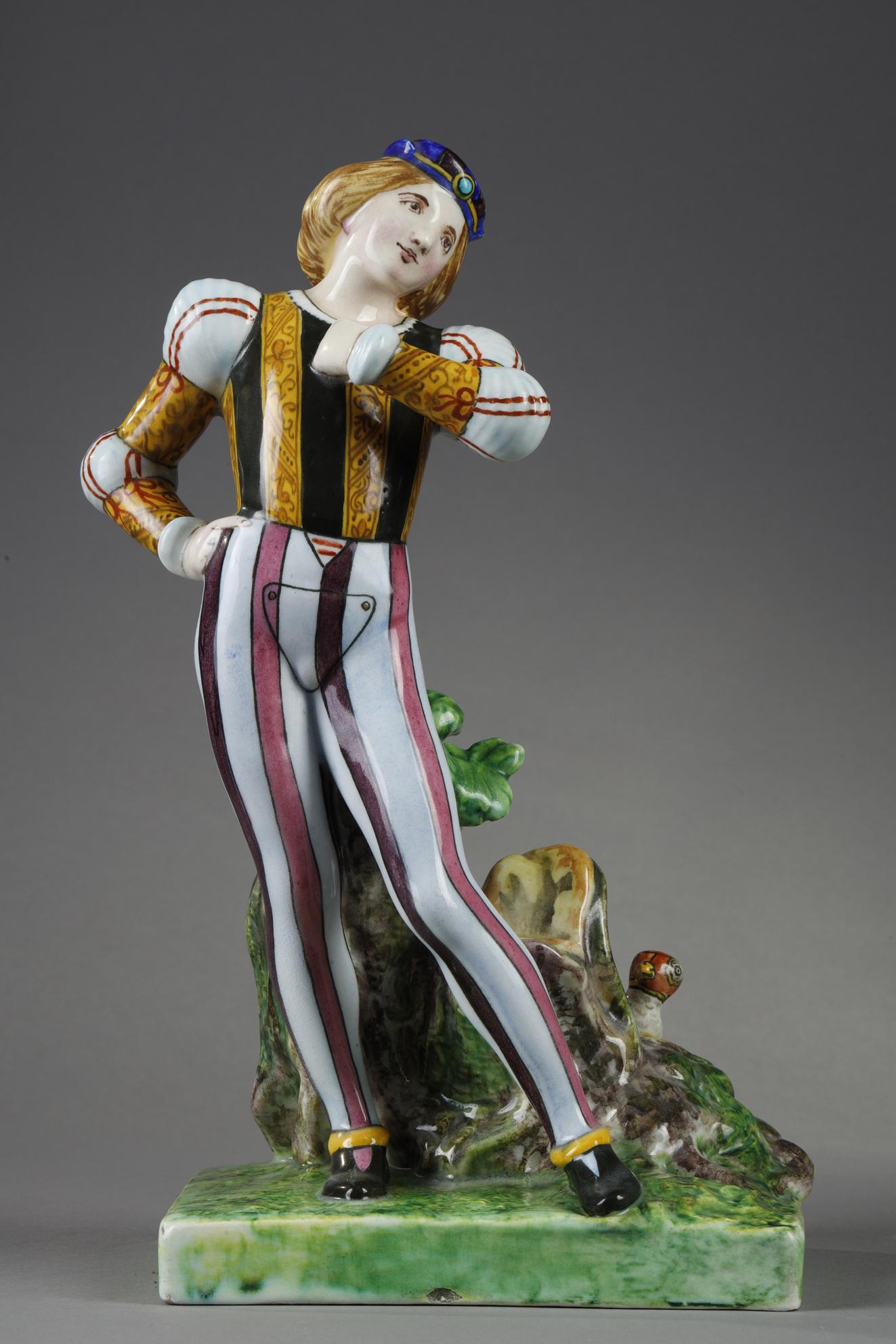 Courtly Love - Sculpture by Theodore Deck