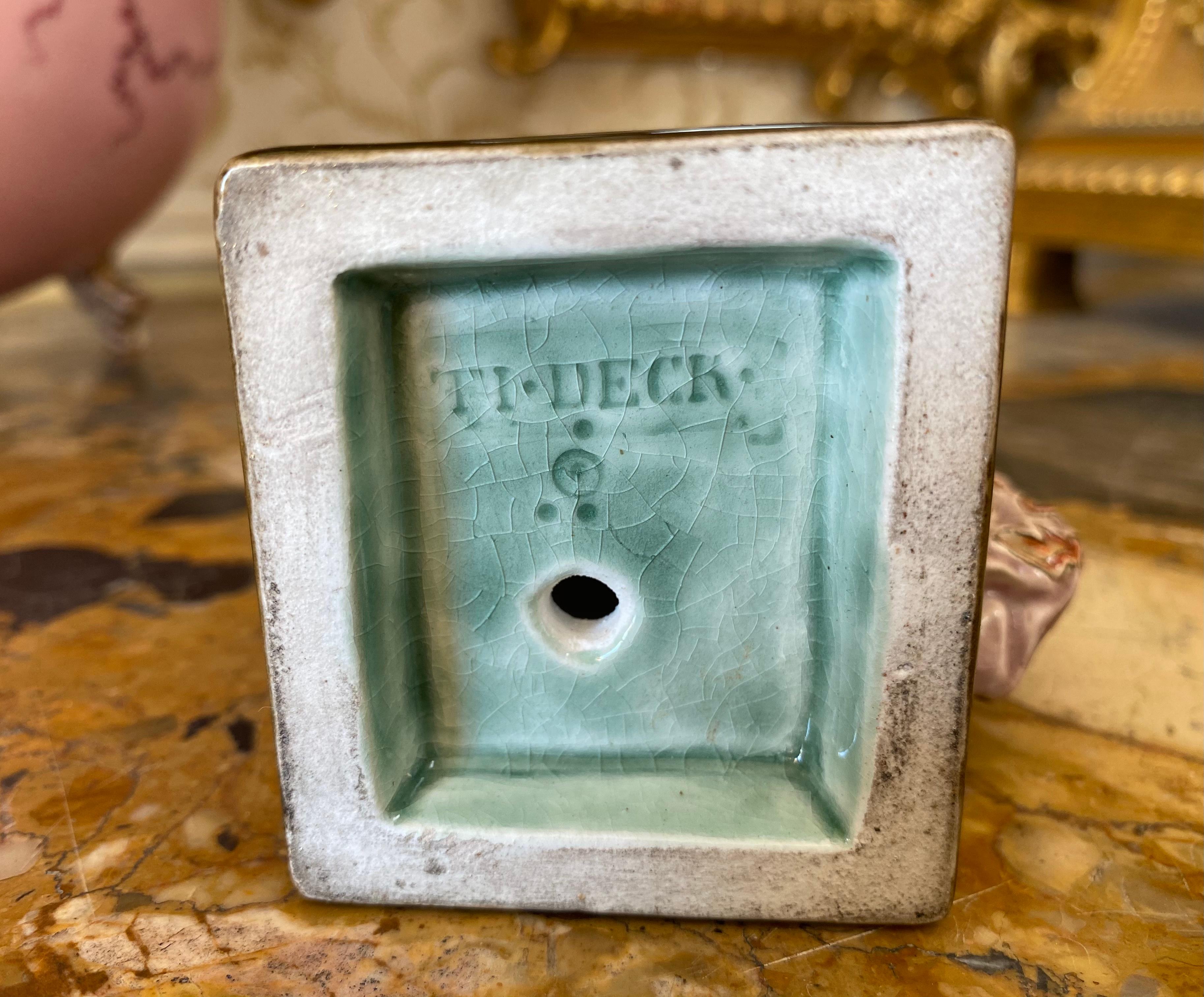 Thodore Deck, Tanagra, emaillierte Keramik-Skulptur, 19. Jahrhundert 6