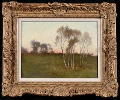 Crepescule - Paysage impressionniste américain, huile de Theodore Earl Butler