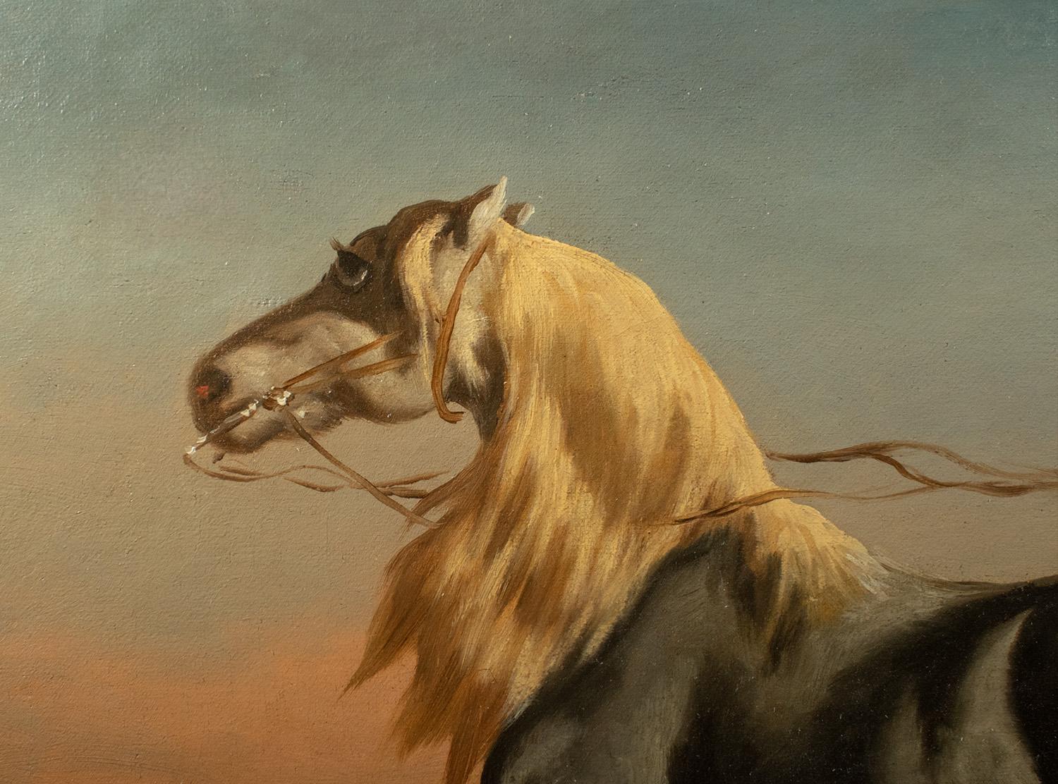 Théodore Fort (French 1810–1896) – Oil on Canvas – LOOSE HORSE In Good Condition For Sale In TEYJAT, FR