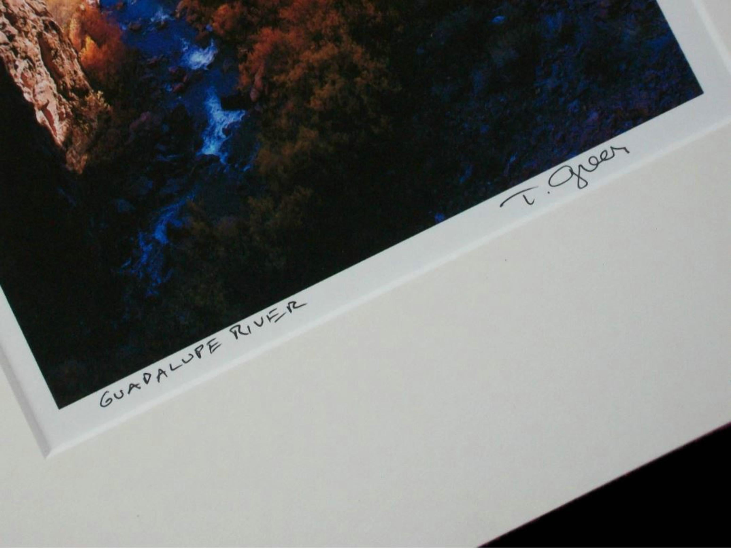Modern THEODORE GREER - 'Guadalupe River' - Photograph - Matted - Signed - US - 21st C. For Sale