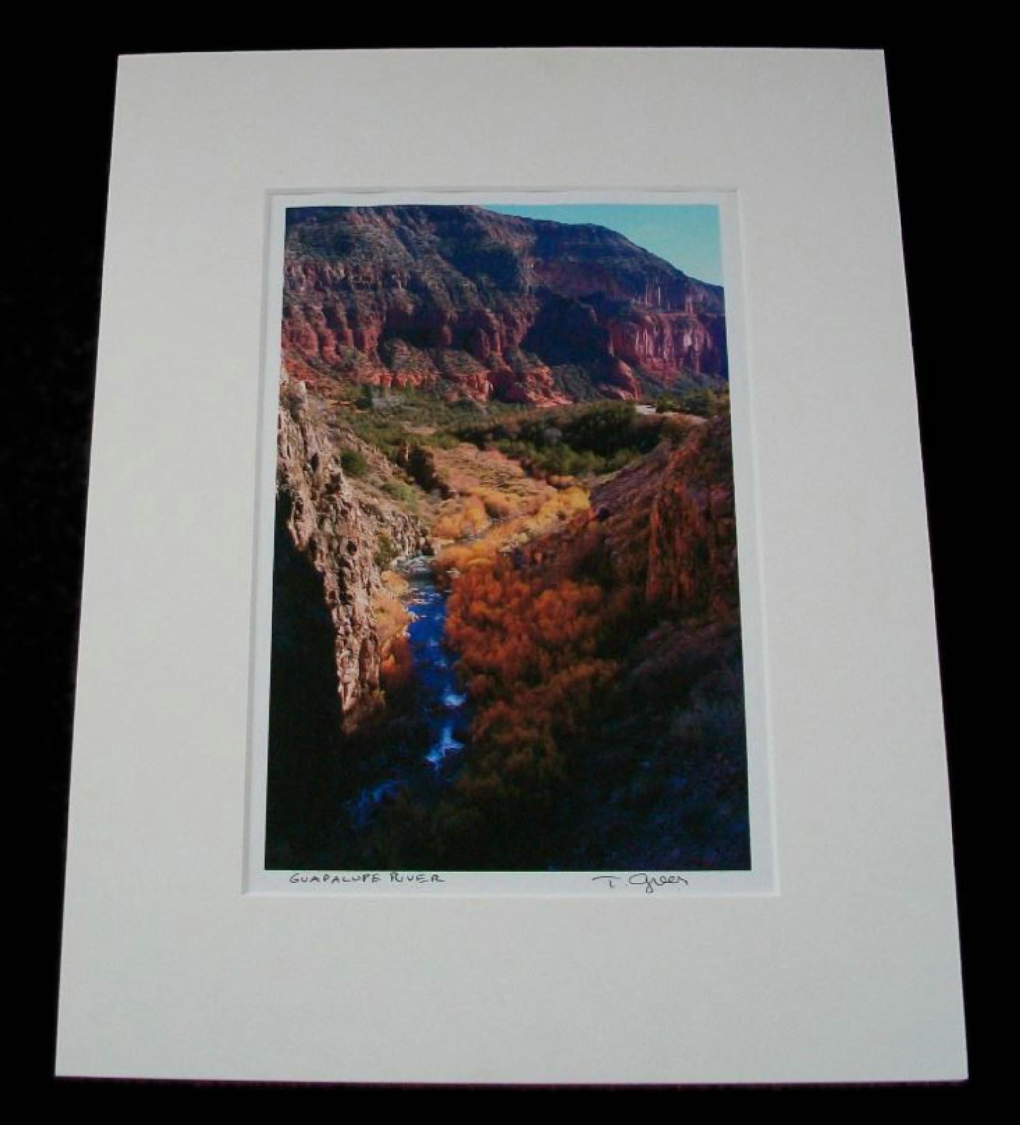 American THEODORE GREER - 'Guadalupe River' - Photograph - Matted - Signed - US - 21st C. For Sale
