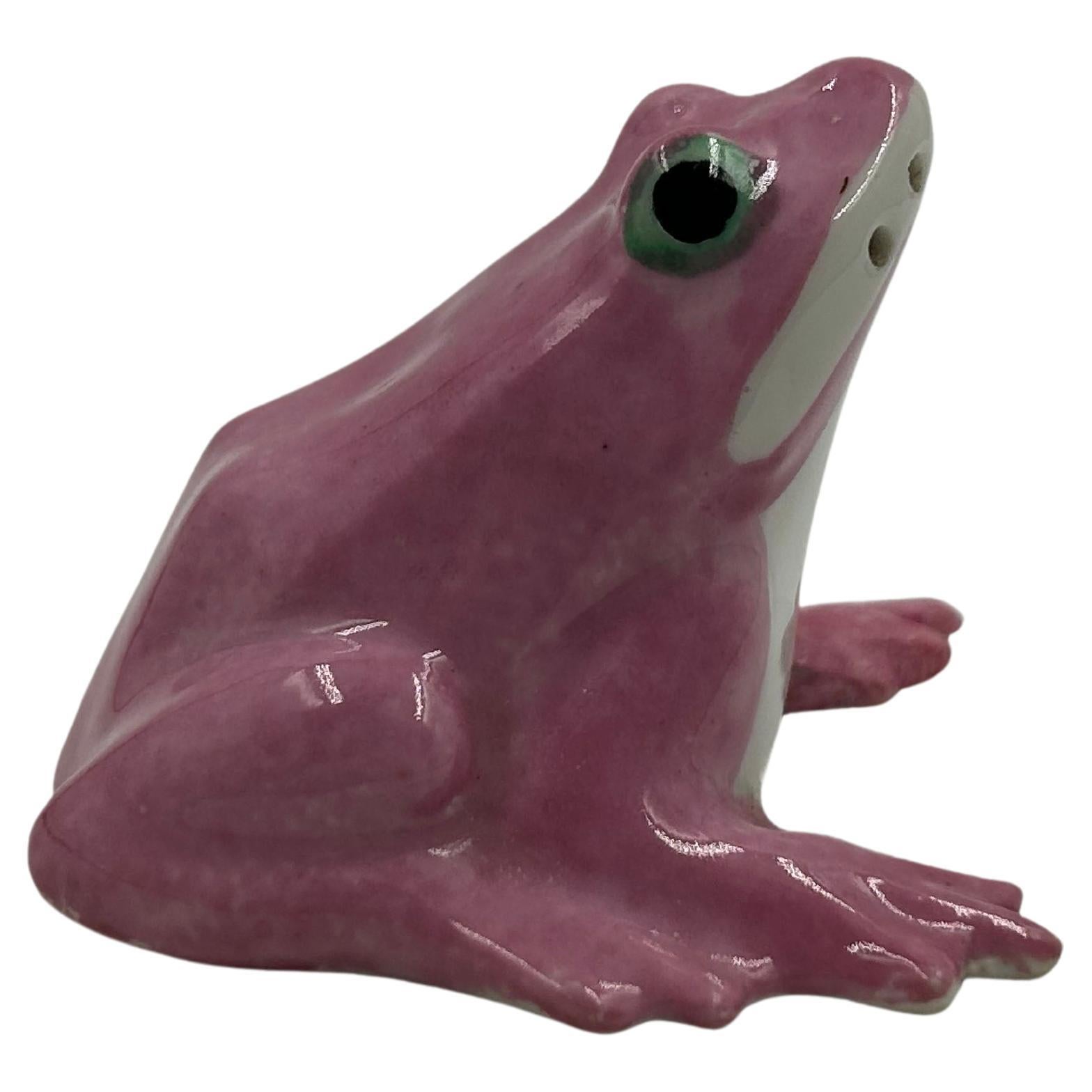 Theodore Haviland for Sandoz – Porcelain Salt Shaker in the Shape of a Frog, Fra