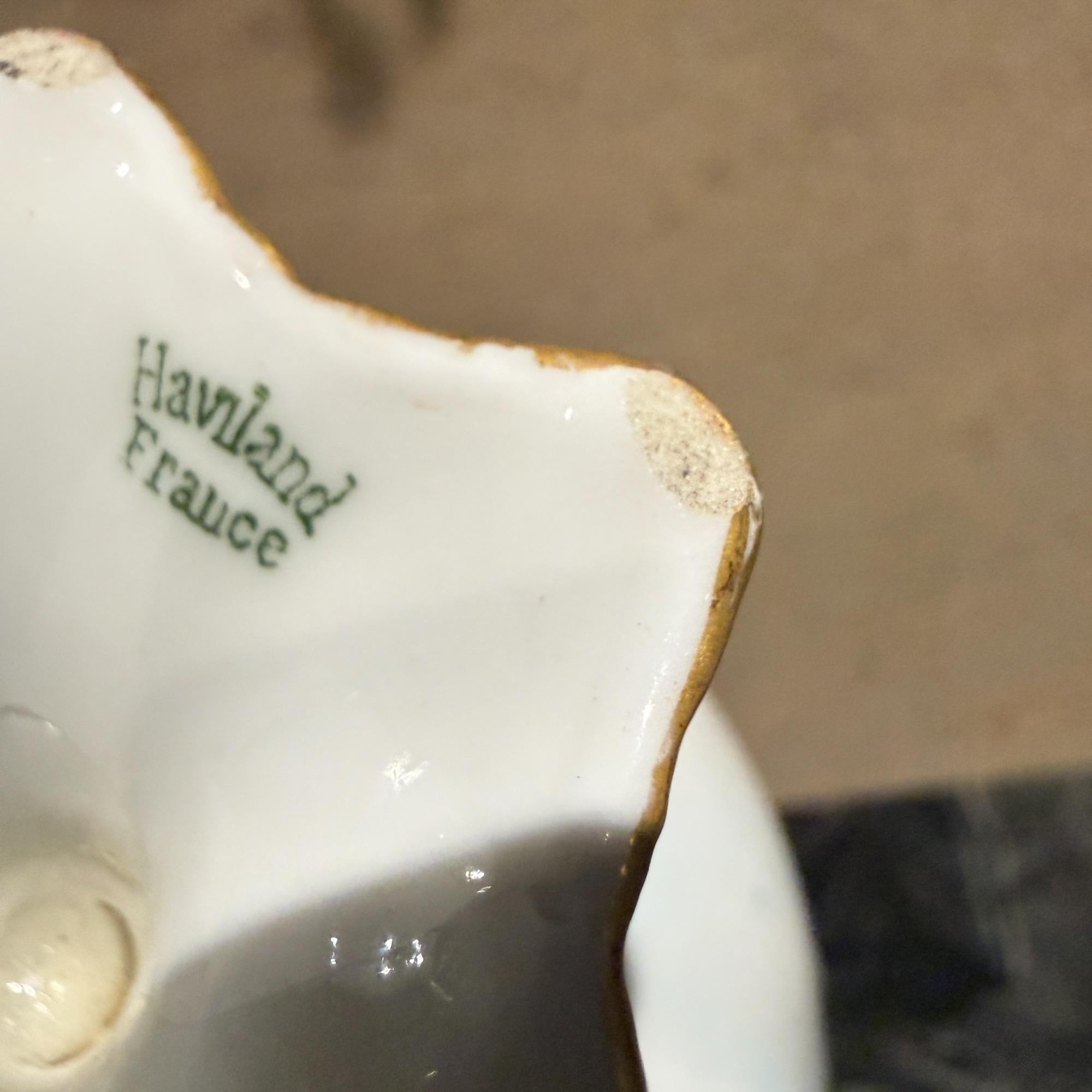 Theodore Haviland Limoges Punch Cups Pair Porcelain For Sale 4