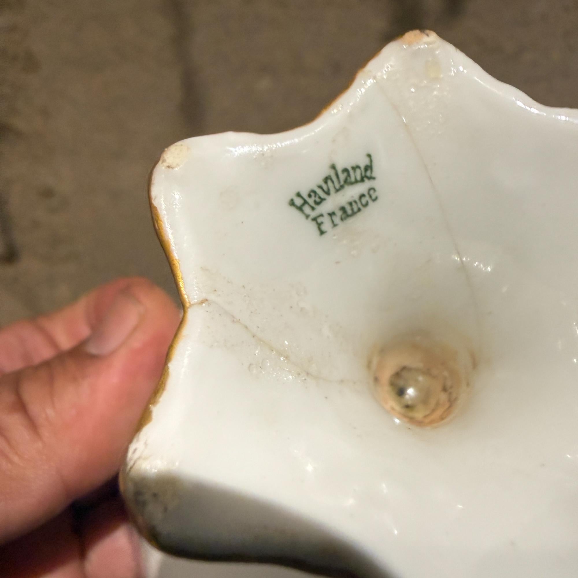 Theodore Haviland Limoges Punch Cups Pair Porcelain For Sale 6