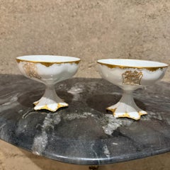 Theodore Haviland Limoges Punch Cups Pair Porcelain