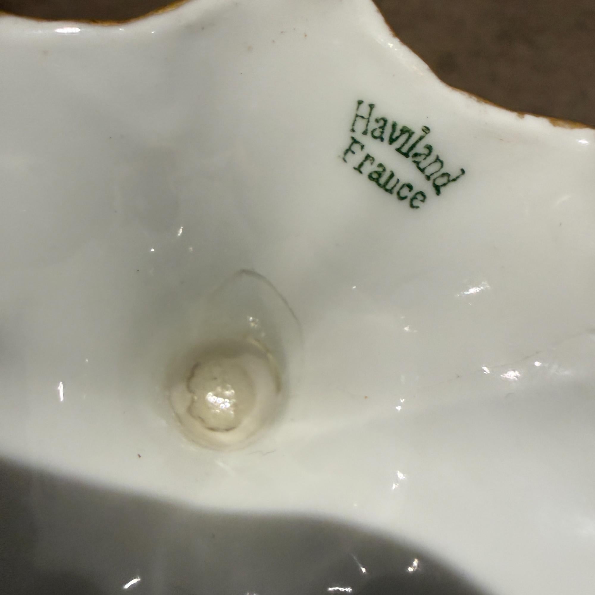 Theodore Haviland Limoges Punch Cups Pair Porcelain For Sale 2