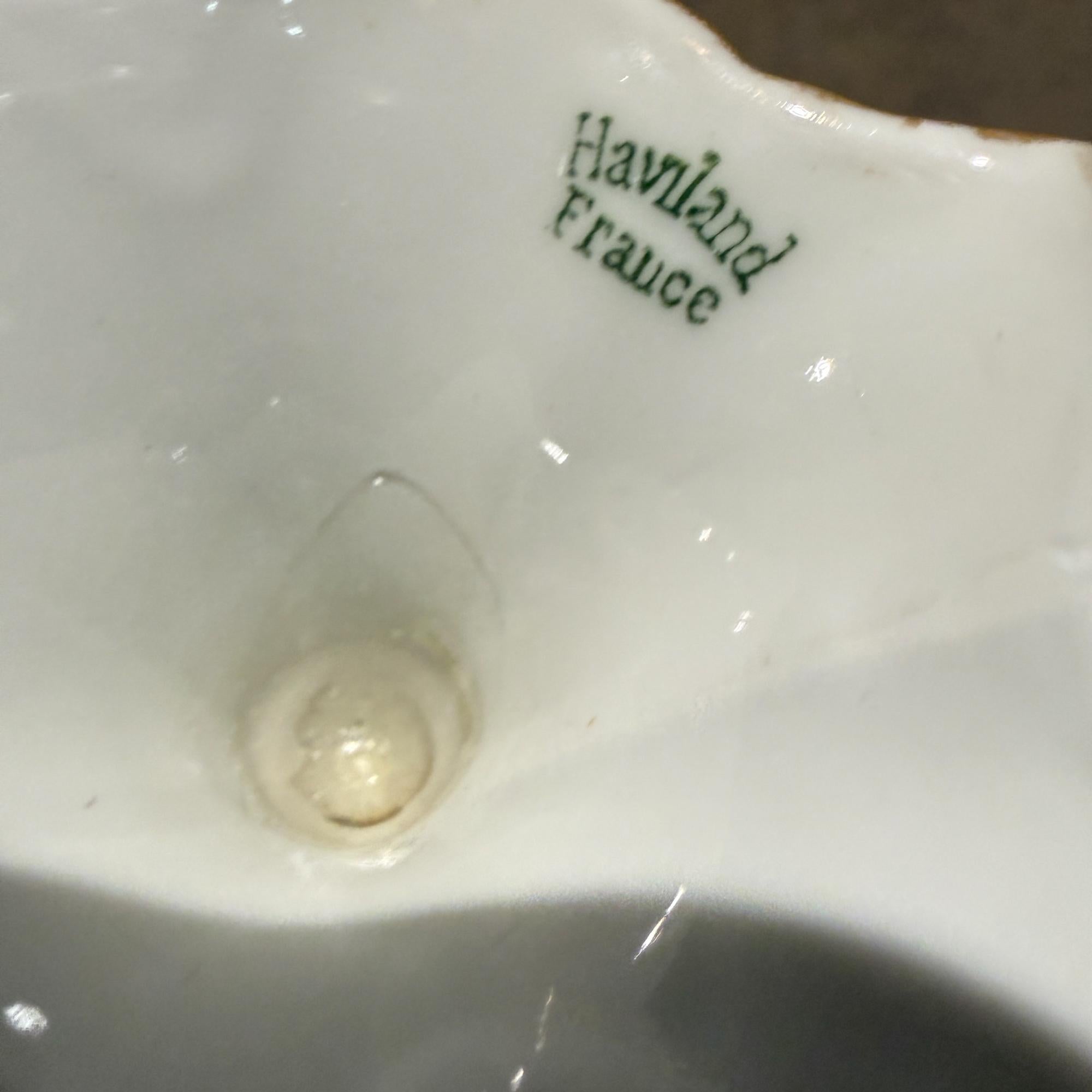 Theodore Haviland Limoges Punch Cups Pair Porcelain For Sale 3