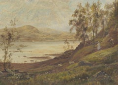 Theodore Hines (fl.1880-1890) - Late 19th Century Oil, The Margin of Loch Lomond