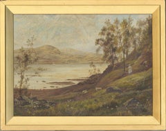 Antique Theodore Hines (fl.1880-1890) - Late 19th Century Oil, The Margin of Loch Lomond