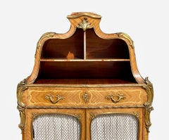 Théodore Millet - Cabinet Cartonnier Vitrine Louis XV Style
