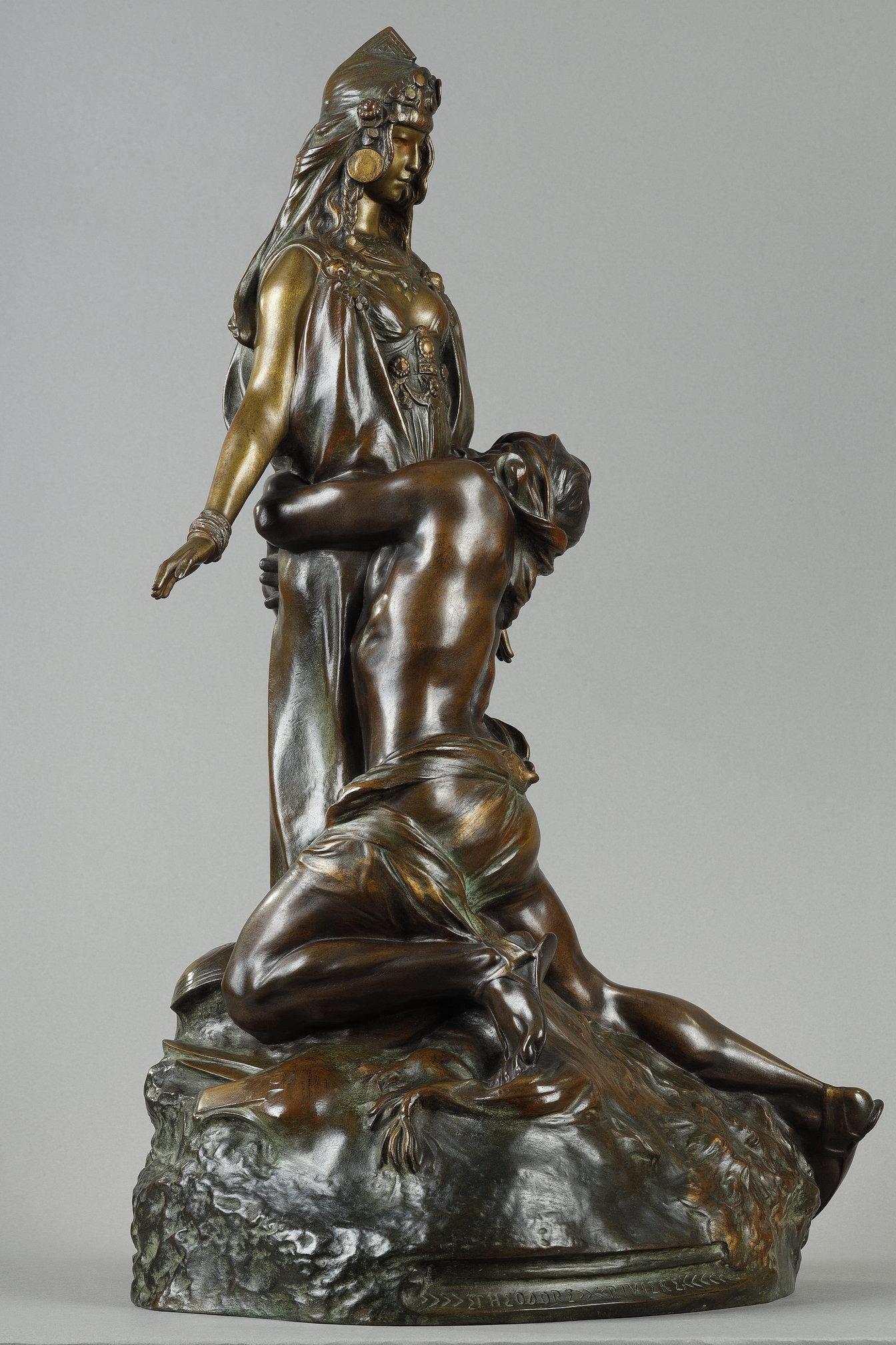 Salammbô a Mathô - Sculpture di Théodore Rivière