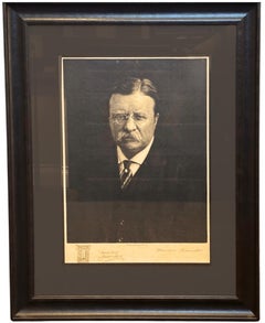 Theodore Roosevelt Etching by Jacques Reich, Signed Remarque Proof, 1919