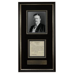 Theodore Roosevelt, signierter Brief, 1913