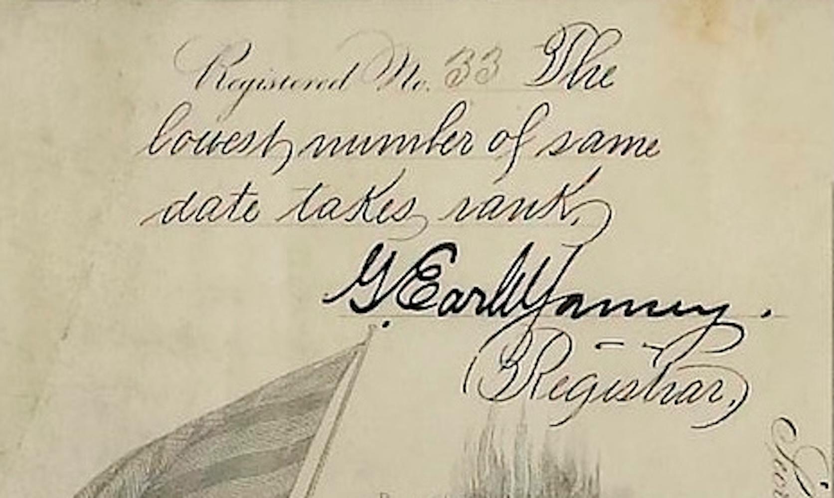 Theodore Roosevelt firma la nomina presidenziale, datata 27 febbraio 1908 in vendita 3