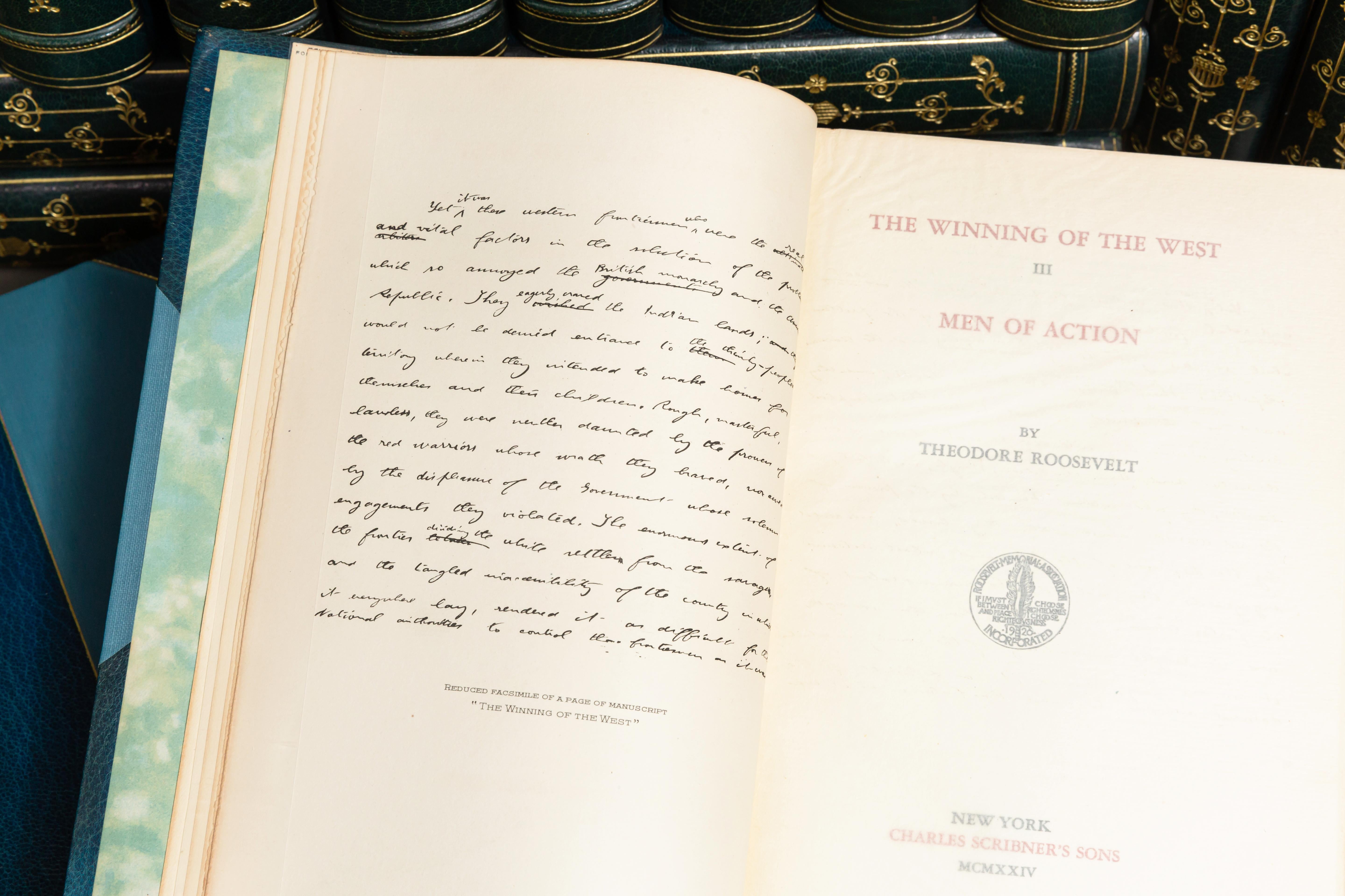 Theodore Roosevelt, The Works, Memorial Edition In Good Condition In New York, NY