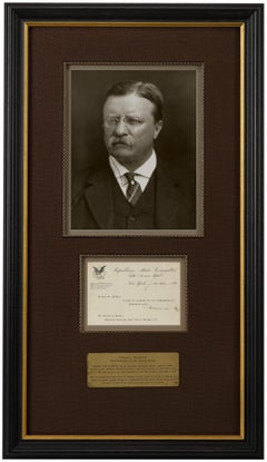 Theodore Roosevelt Typed Letter Signed to Charles Gordon, November 18, 1898