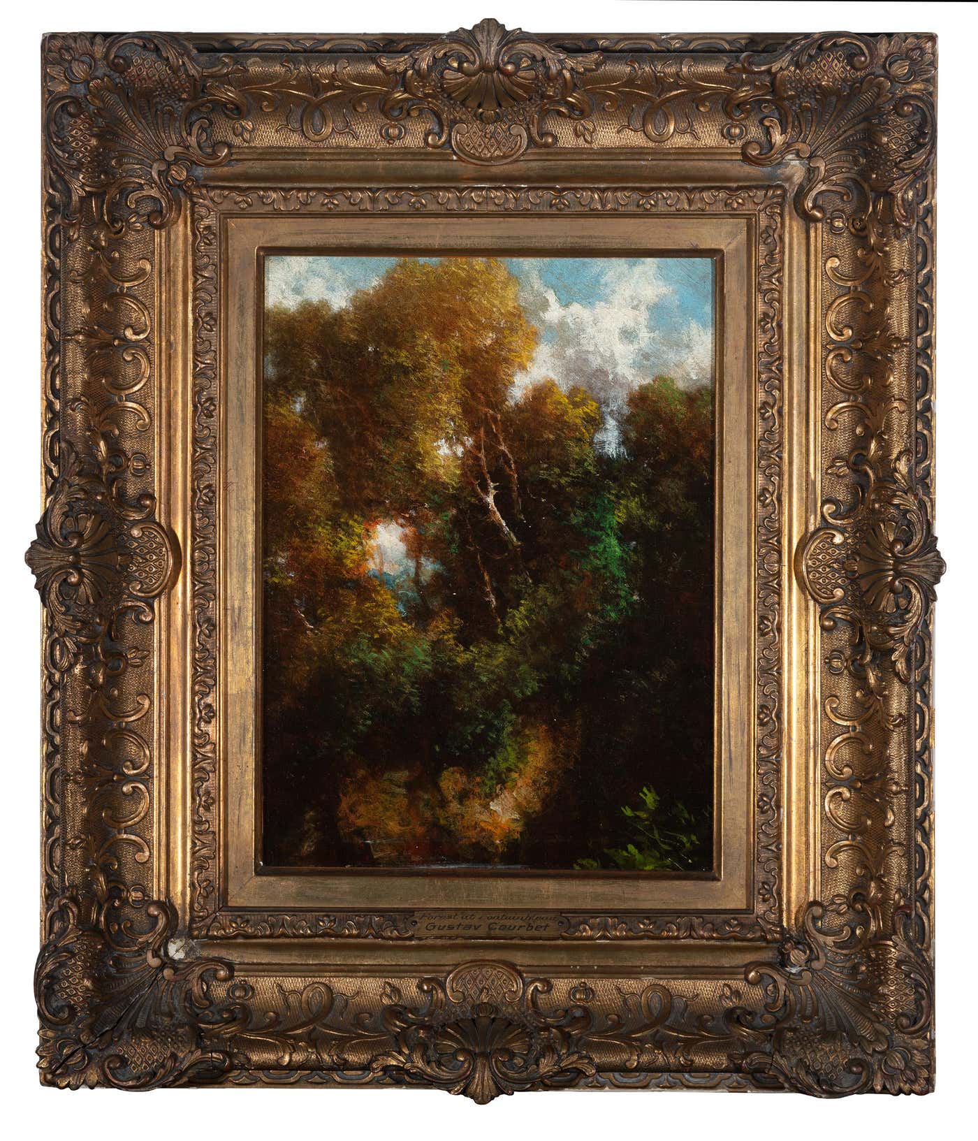 Théodore Rousseau (circle of) - 'Forest at Fountainbleau' Original Oil ...