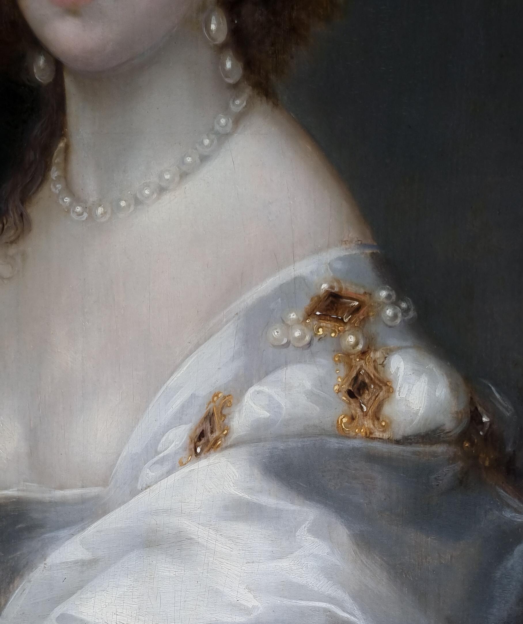 Portrait of a Lady Diana Cecil, Countess of Elgin c.1638, Manor House Provenance For Sale 7