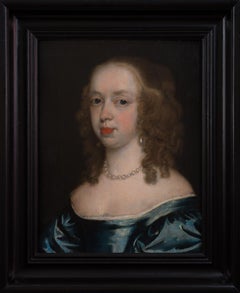 Retrato de una dama con vestido azul "Condesa de Peterborough"
