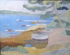 Paysage de la méditerranée 2 - Huile sur toile, 65x81 cm.