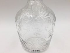 Pichet à vin en argent sterling et verre de style Art Nouveau Theodore Starr