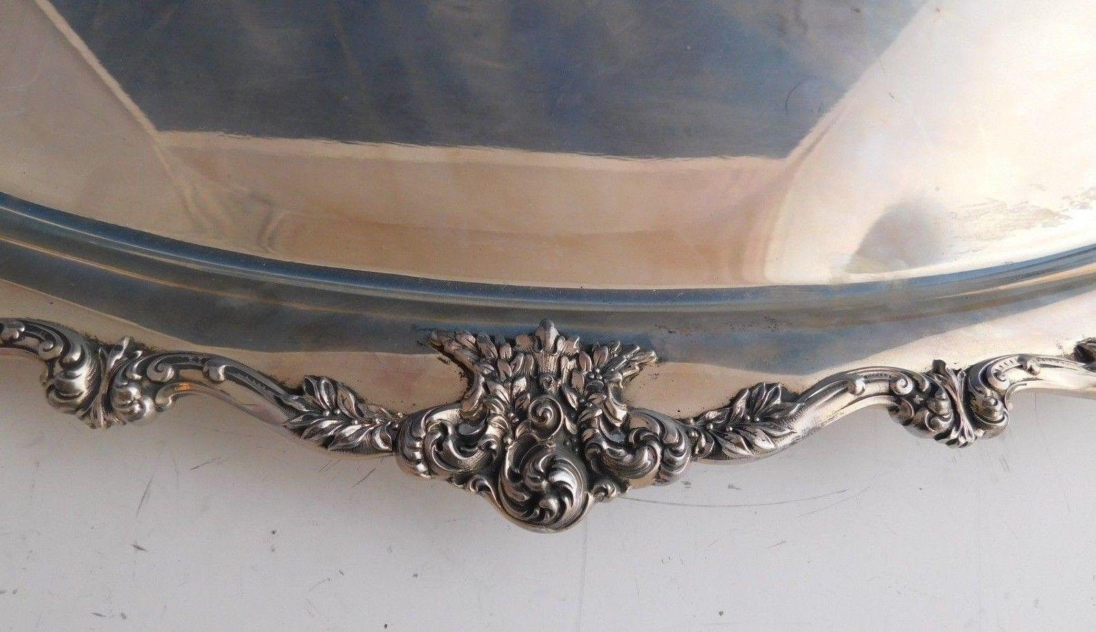 American Theodore Starr Sterling Silver Tea Tray 145.75 Ozt. Heavy For Sale