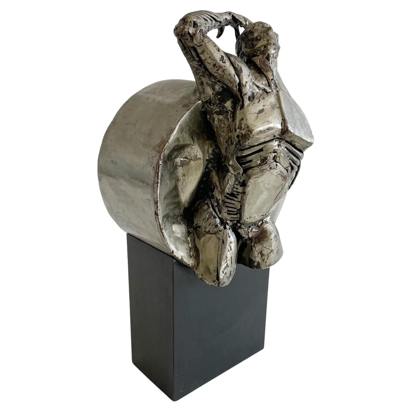 Sculpture figurative en acier de Gall "Ted" de Theodore