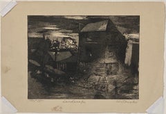 Ted Witonski, NYC (Chelsea) skyline intaglio