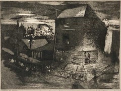 Ted Witonski, calcografía del horizonte de Nueva York (Chelsea)