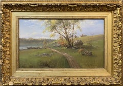 Paesaggio con percorso per carri
