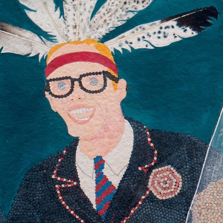 'Fancy Dancer and the Sunset Queen', Santa Barbara, UCSB, Apache, Laguna, LACMA For Sale 5
