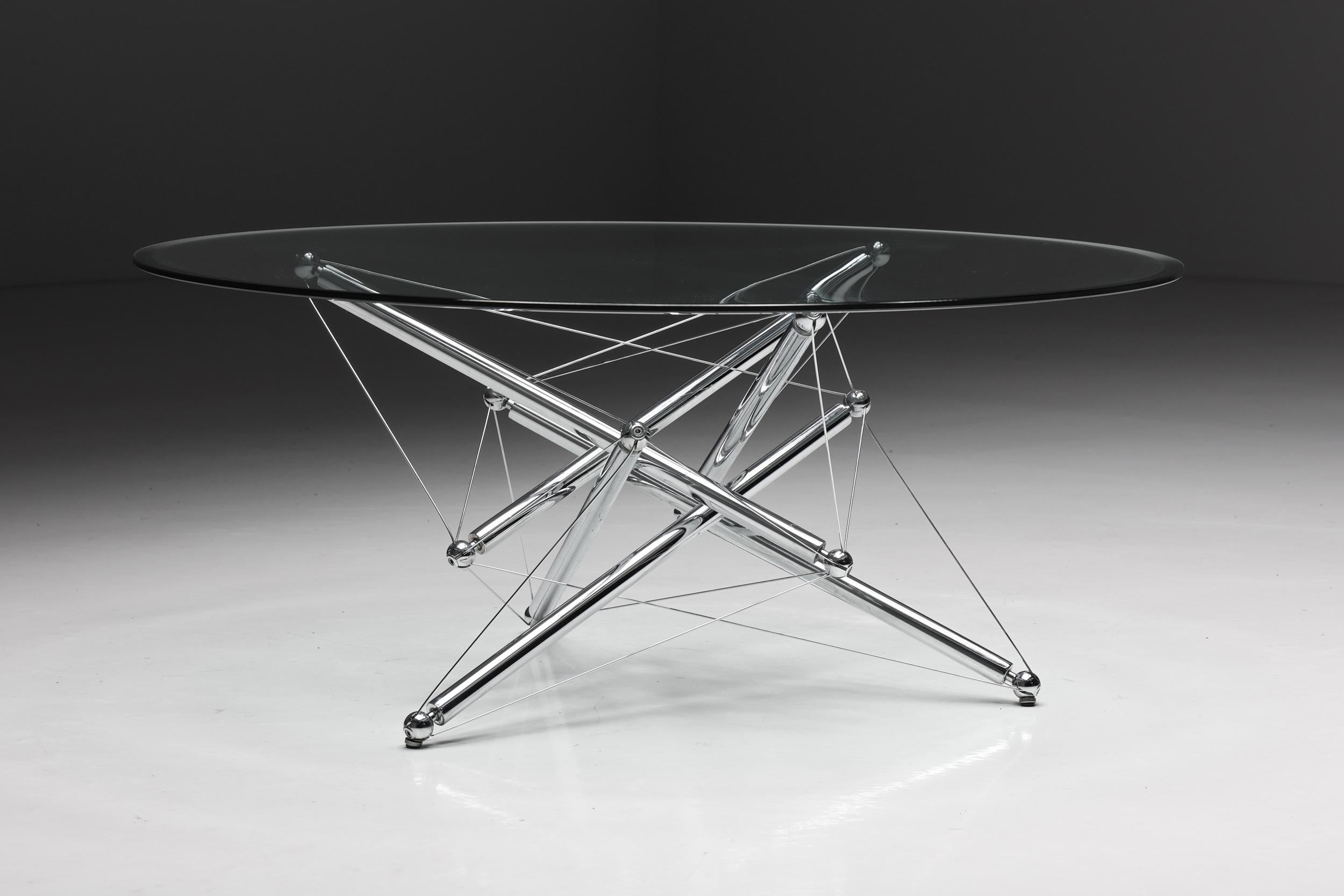 Post-Modern Theodore Waddell 714 Coffee Table for Cassina, Italy, 1973