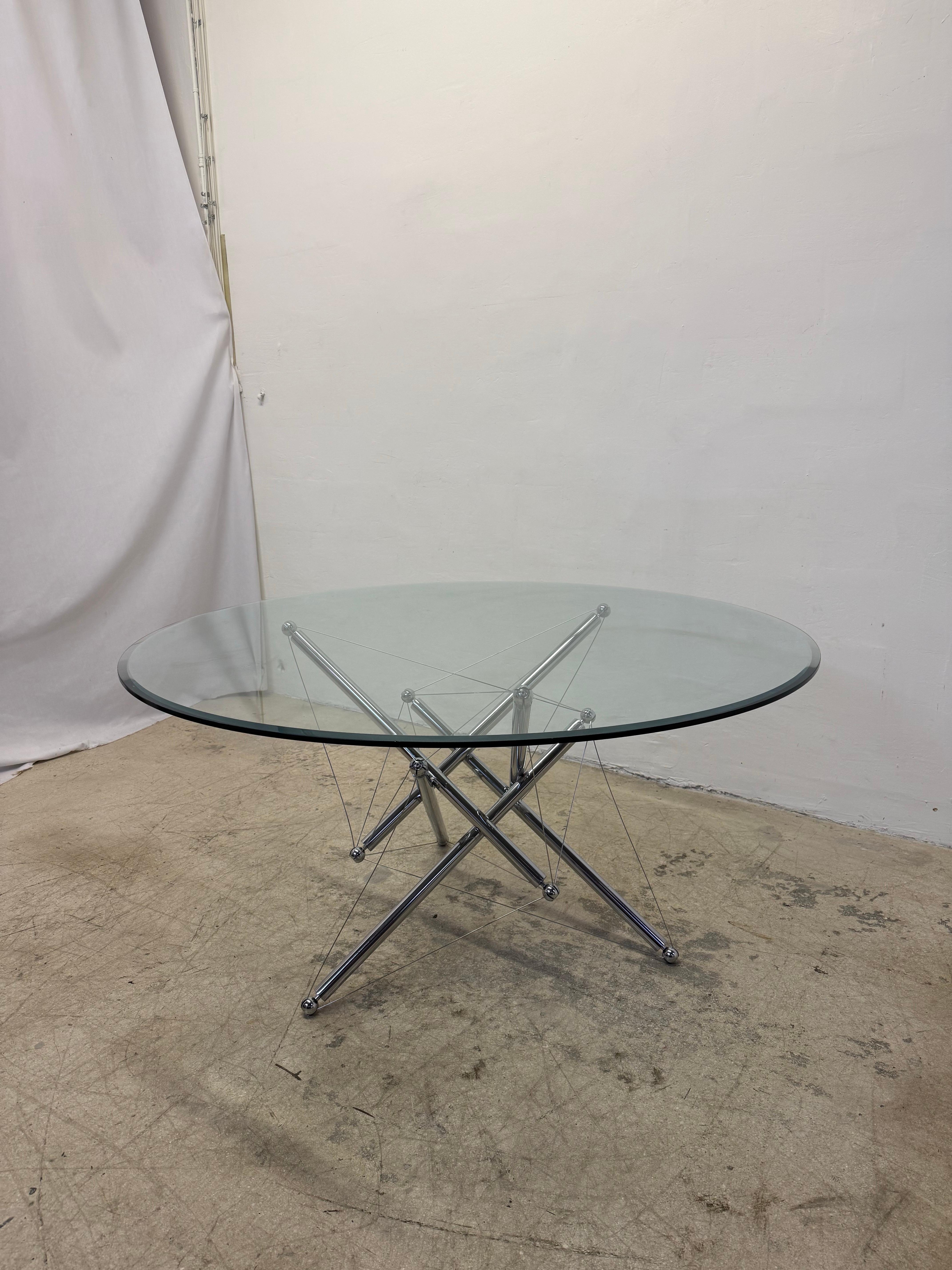20th Century Theodore Waddell 714 Tensegrity Dining Table for Cassina For Sale