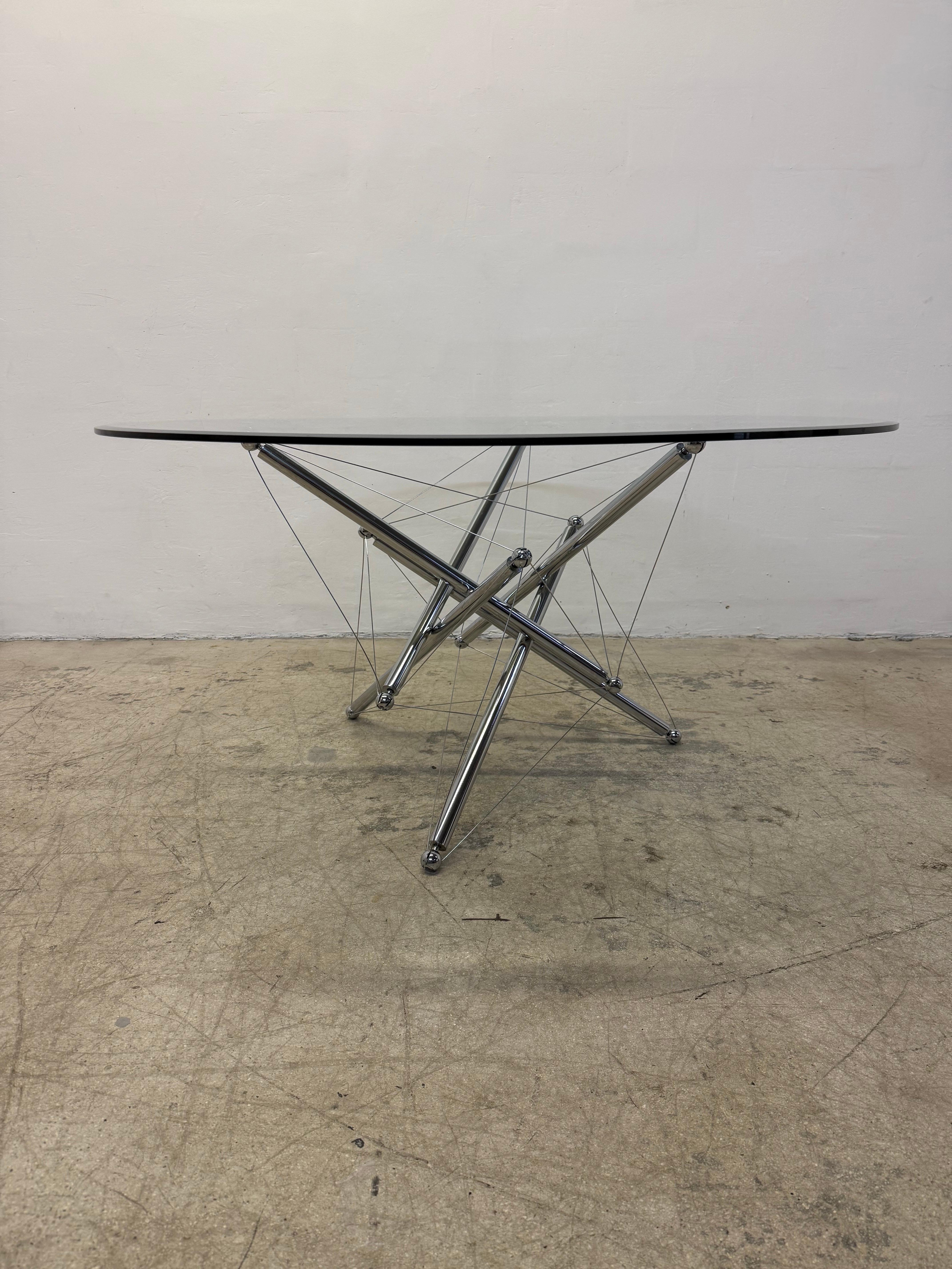 Steel Theodore Waddell 714 Tensegrity Dining Table for Cassina For Sale