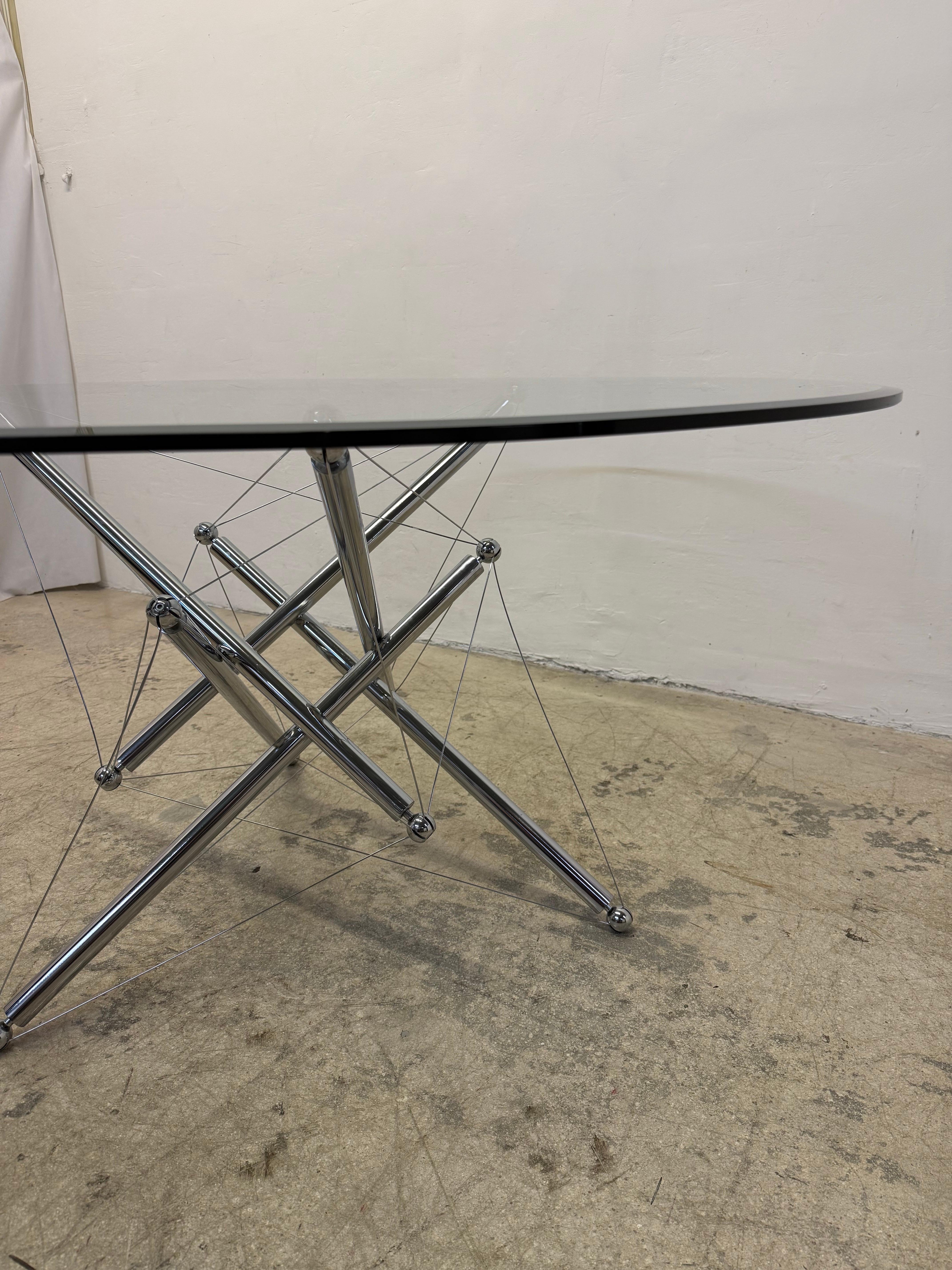 Theodore Waddell 714 Tensegrity Dining Table for Cassina For Sale 2