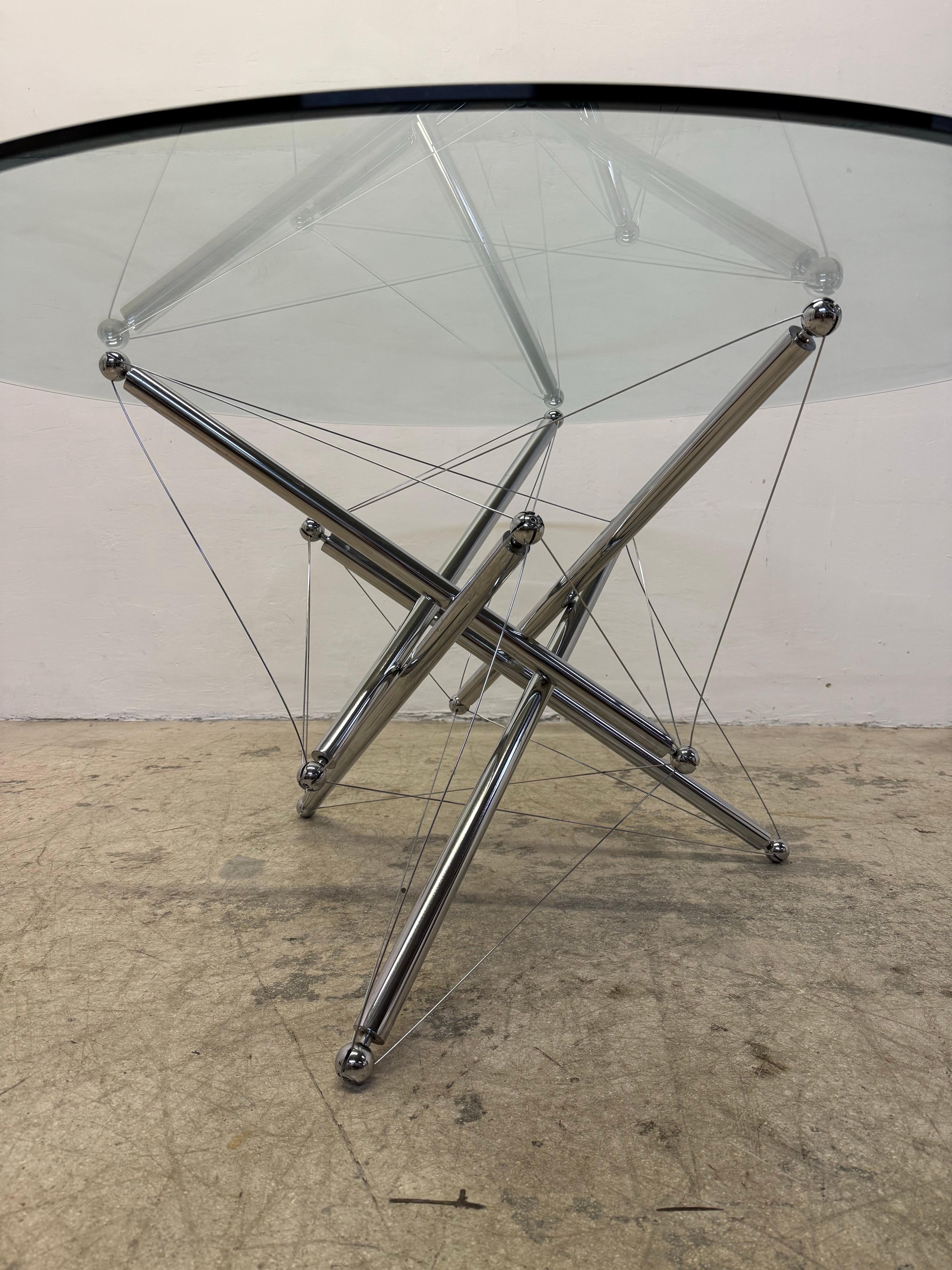 Theodore Waddell 714 Tensegrity Dining Table for Cassina For Sale 4