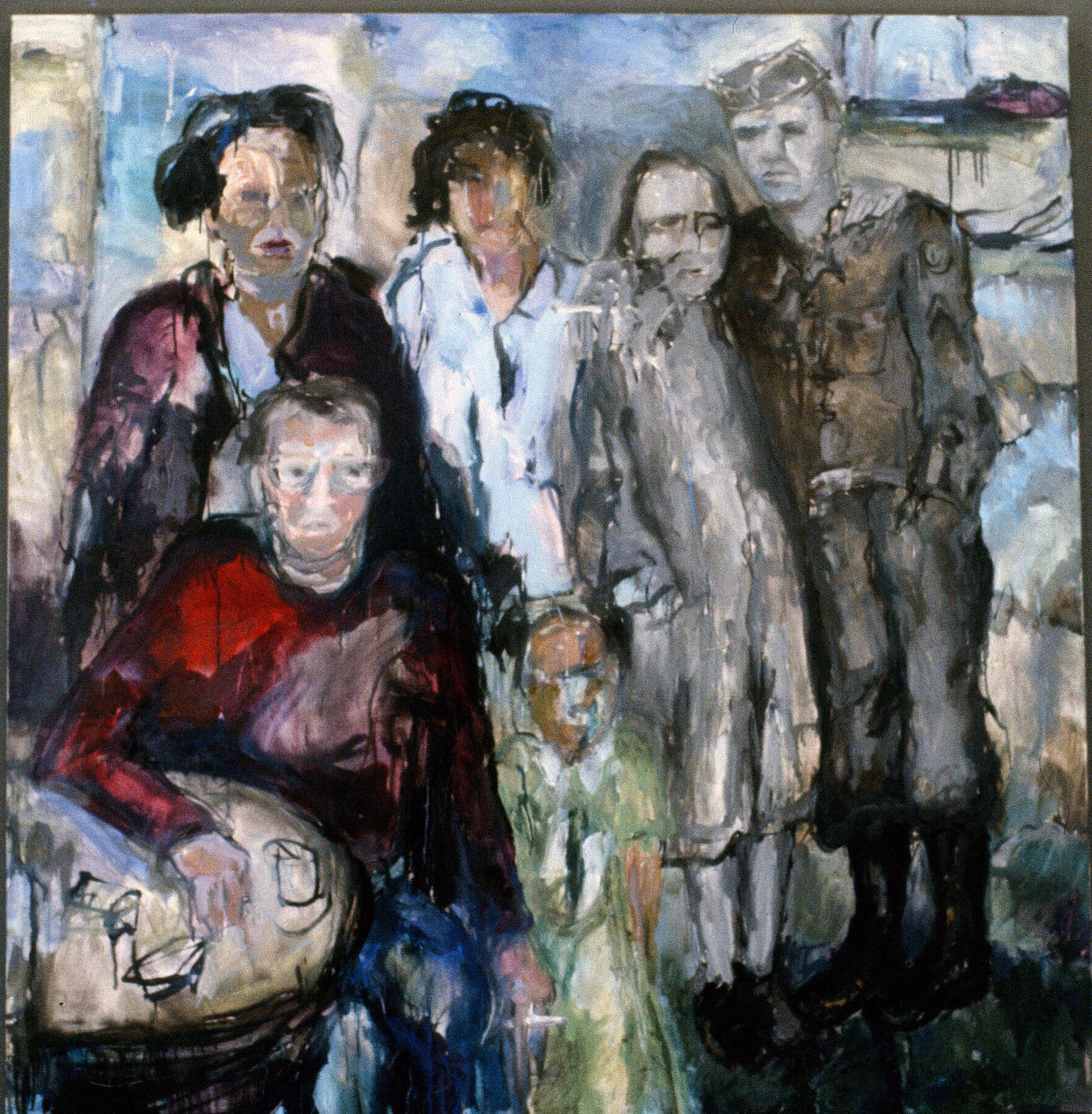 Theodore Waddell Abstract Painting - American Family #1