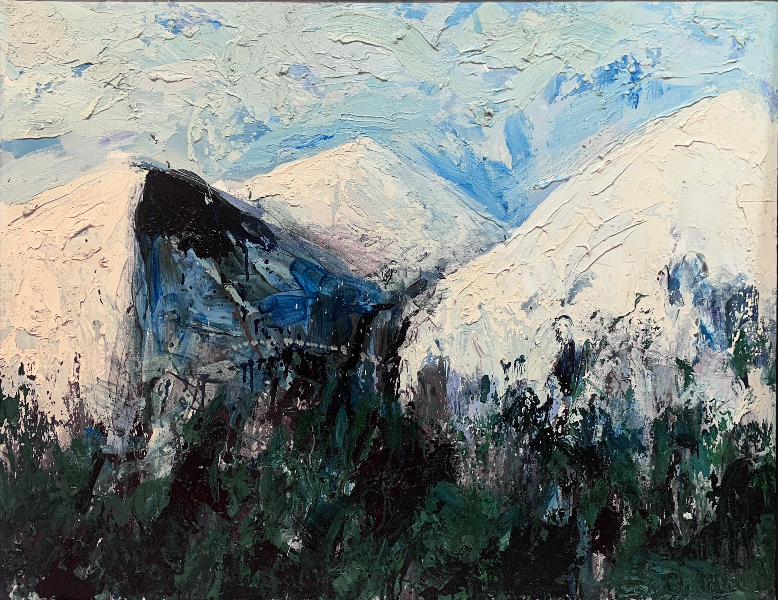 Theodore Waddell Abstract Painting - Deer Creek Mountain