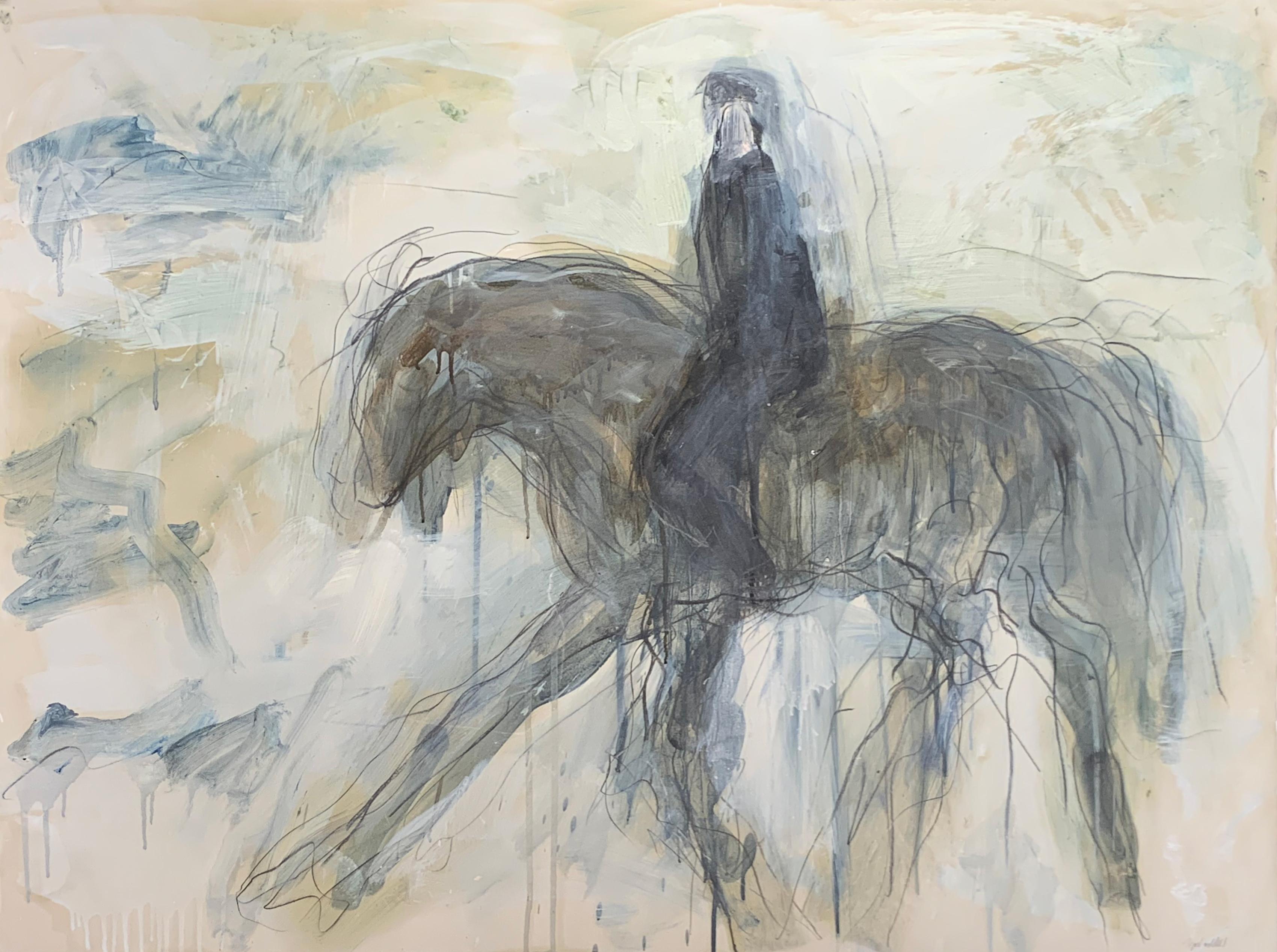 Theodore Waddell Abstract Painting - Dressage Series Dr. #4