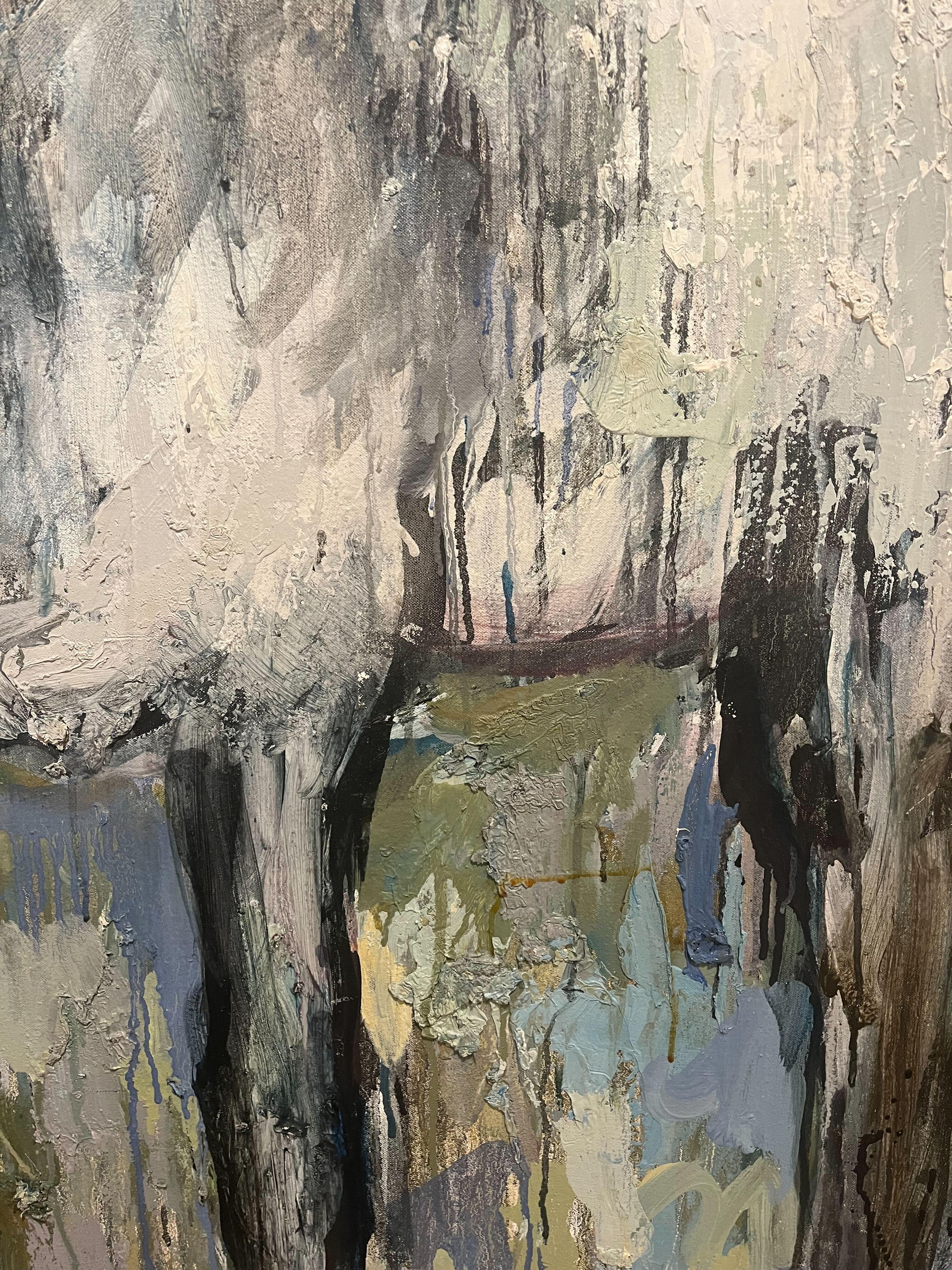 I dipinti di Waddell sono una combinazione di segni grezzi, pittura spessa, tratti eleganti e trasparenti e, in alcune occasioni, una linea lenta e dura graffiata sulla tela. È possibile percepire il movimento della pittura in tutti i dipinti, ma i