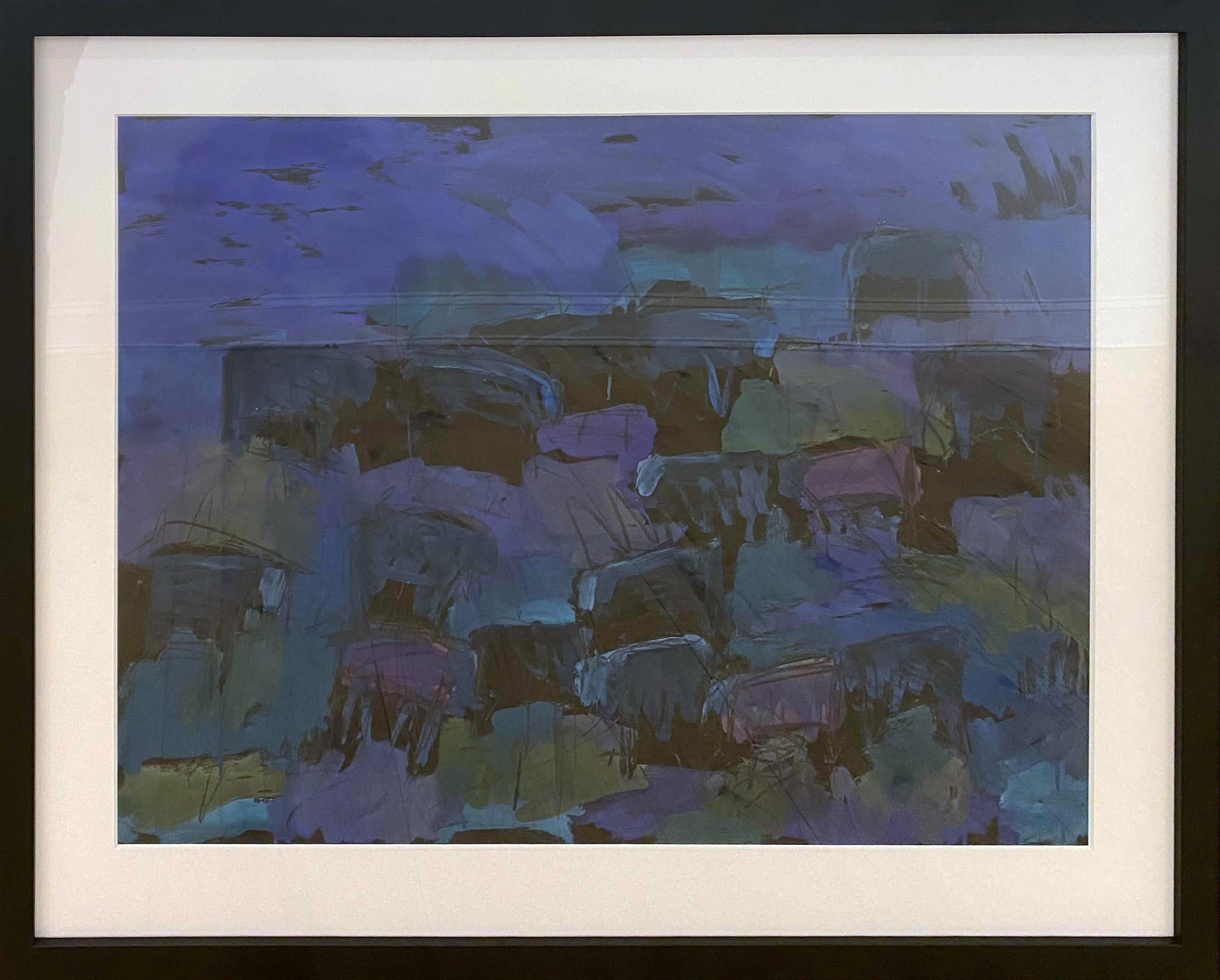 Musselshell Angus Dr. No. 005 - Painting by Theodore Waddell