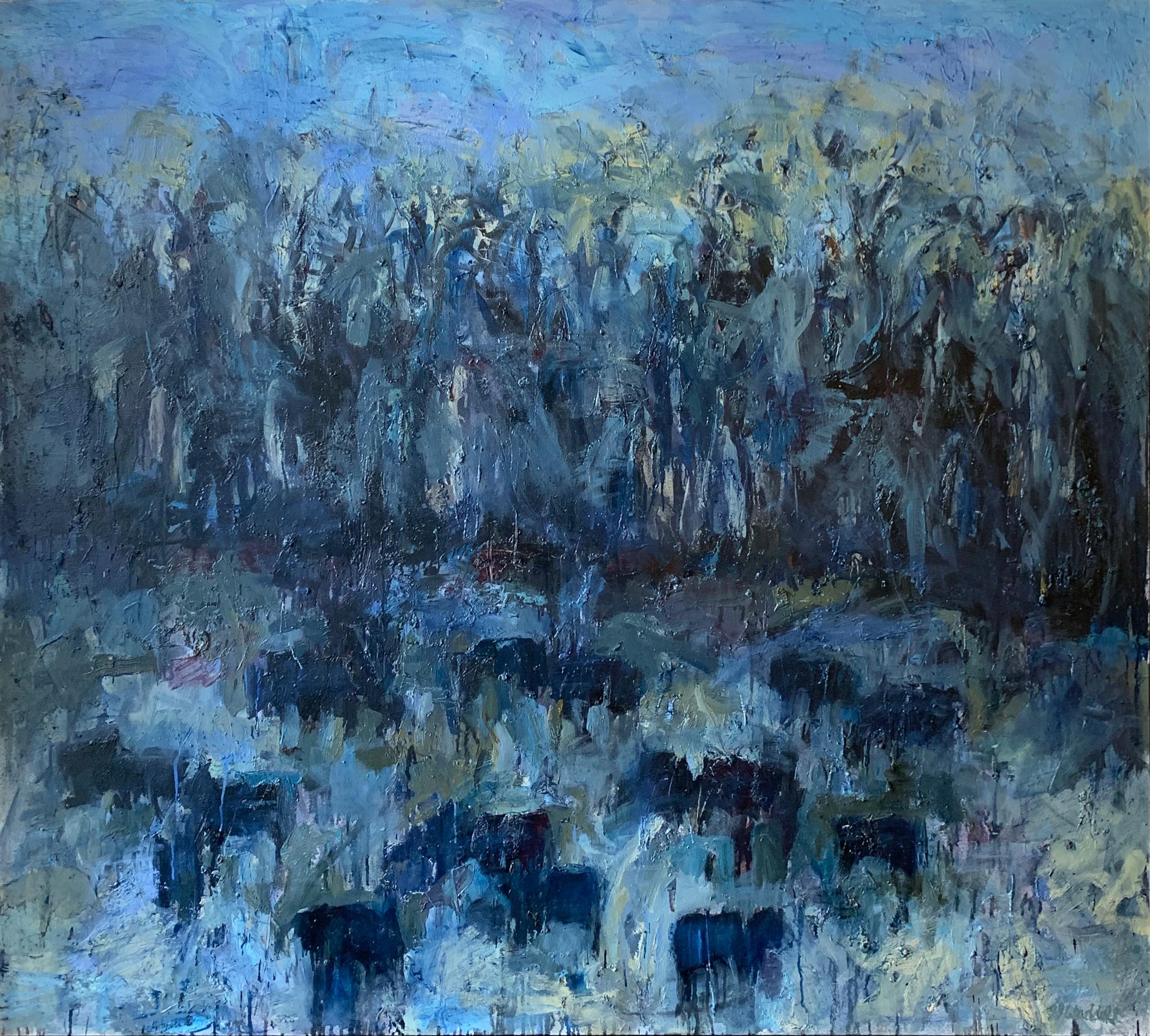Theodore Waddell Abstract Painting - Willow Creek Angus