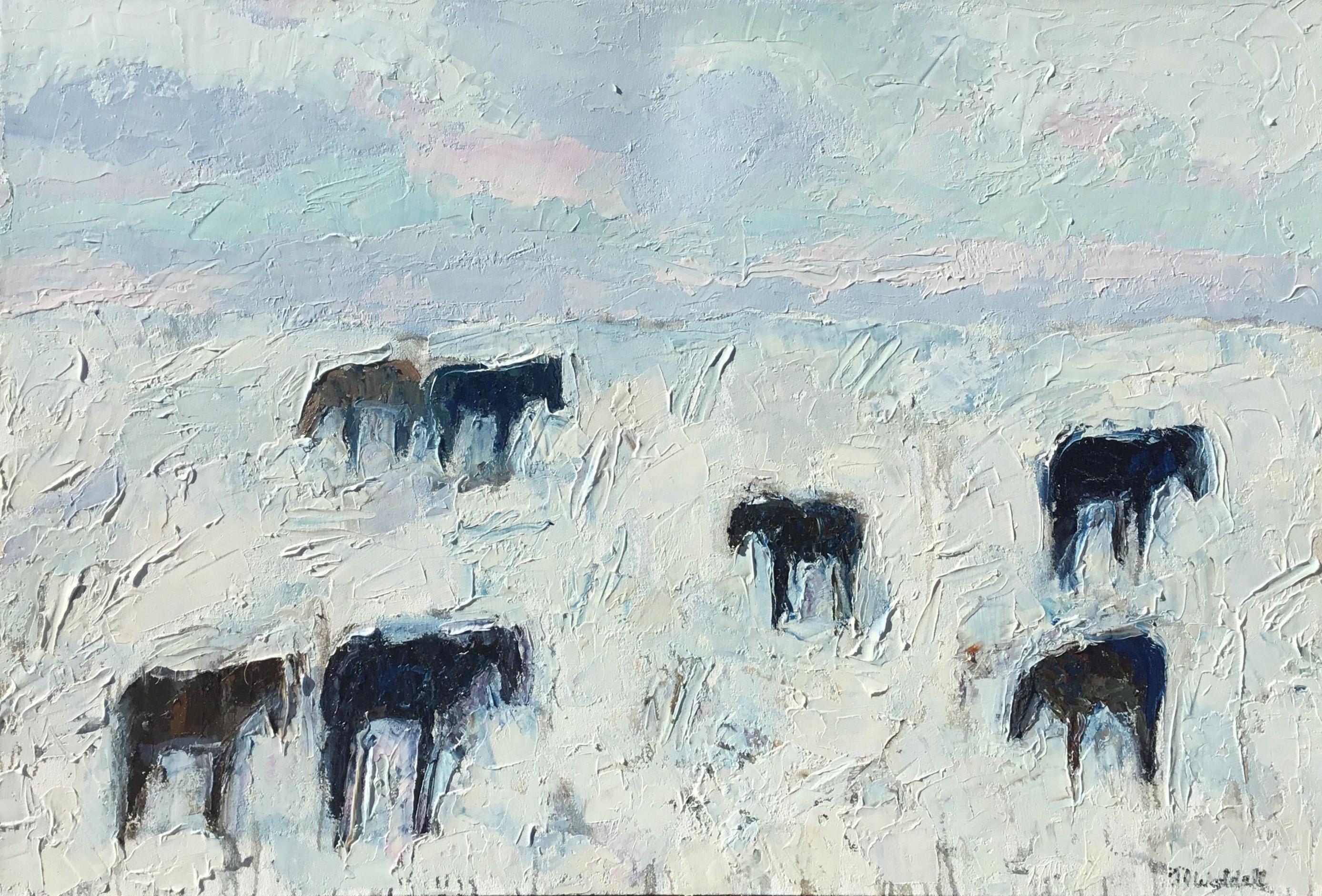 Theodore Waddell Animal Painting - Winter Horse #13
