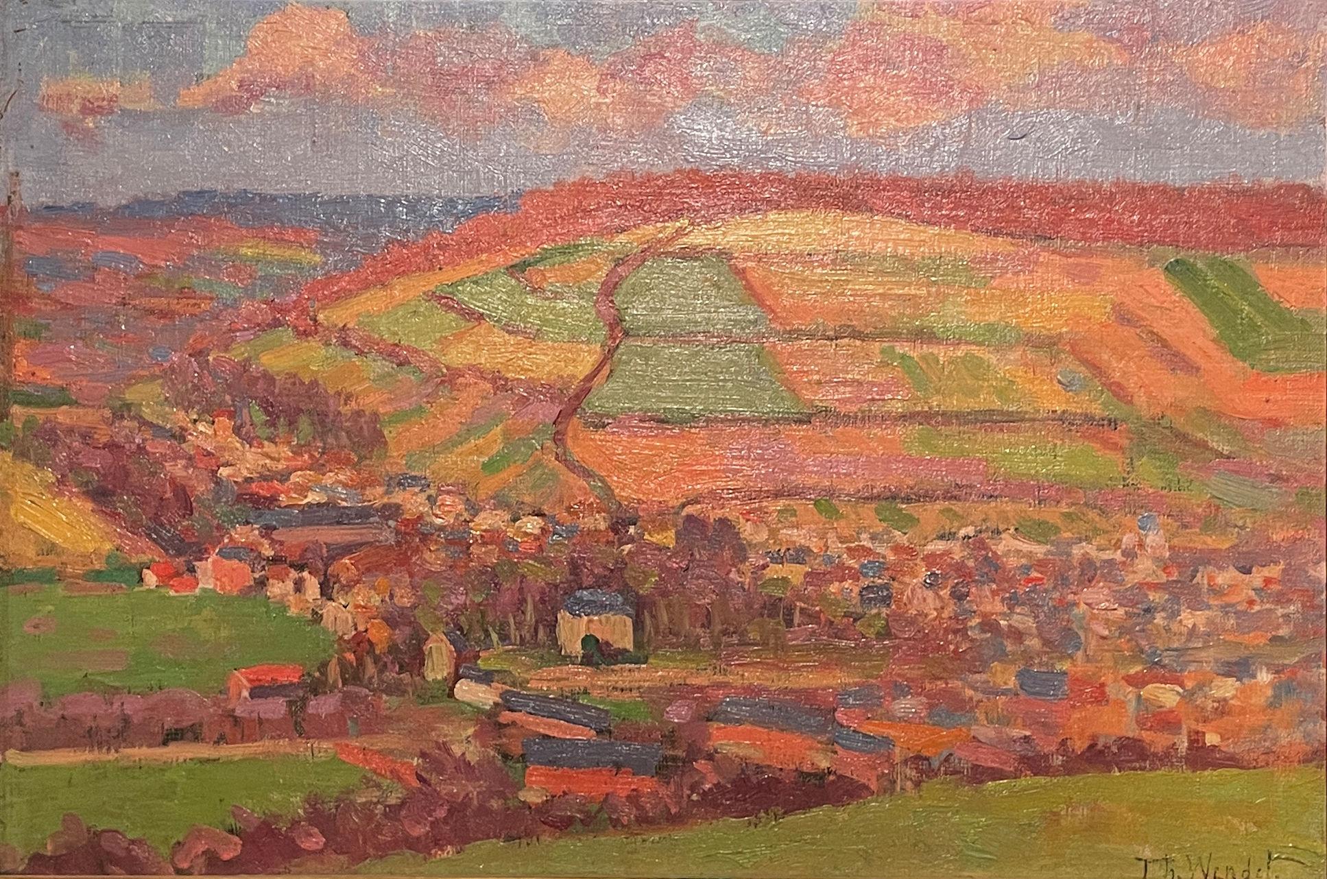 ""Herbstlandschaft"" Theodore Wendel, amerikanischer Impressionist, Giverny, Frankreich