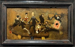 "Ring Around the Rosy" Theodore Wendel, circa 1880 Caricature of Duveneck Boys