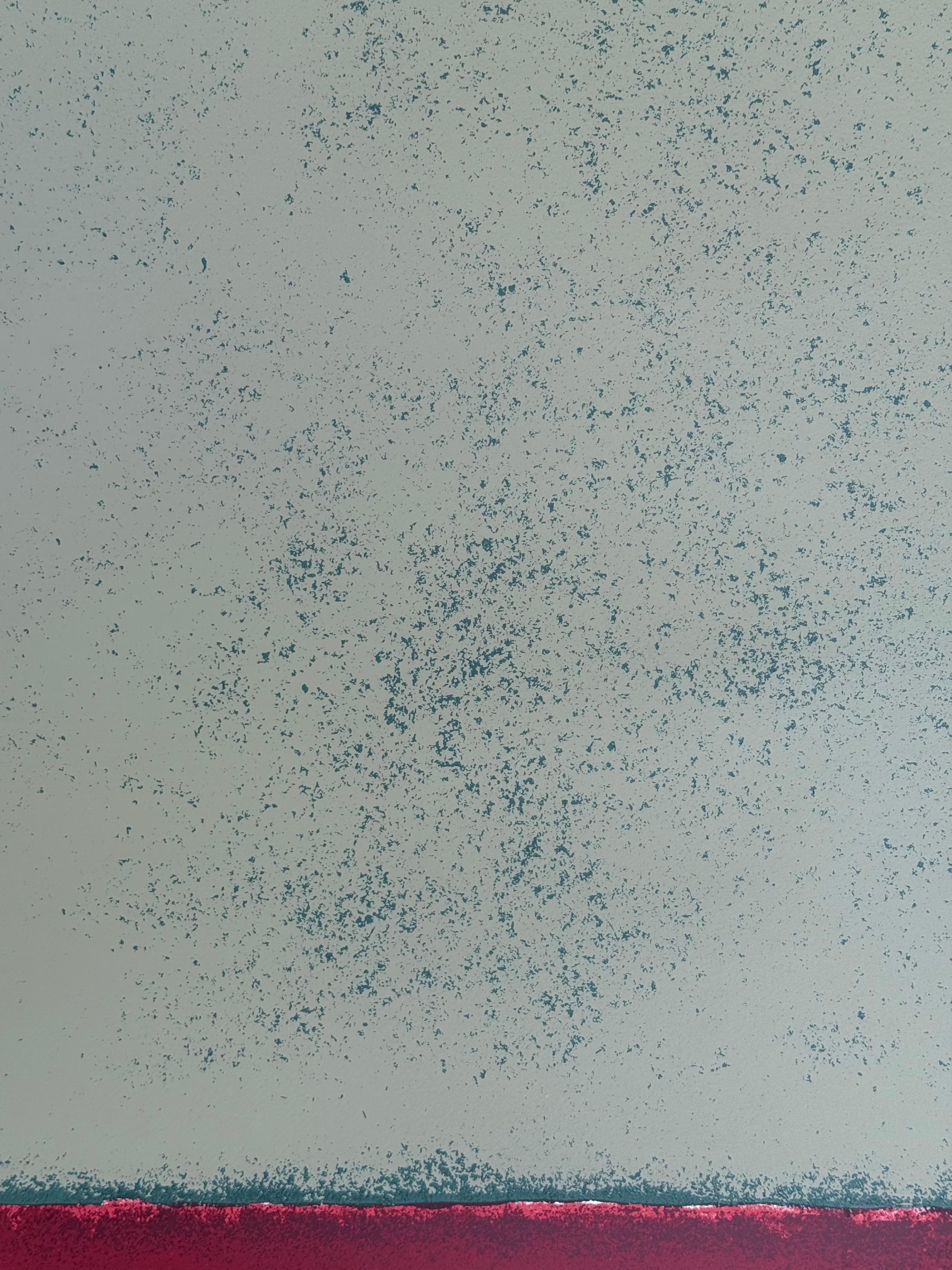 “Untitled” - Gray Abstract Print by Theodoros Stamos